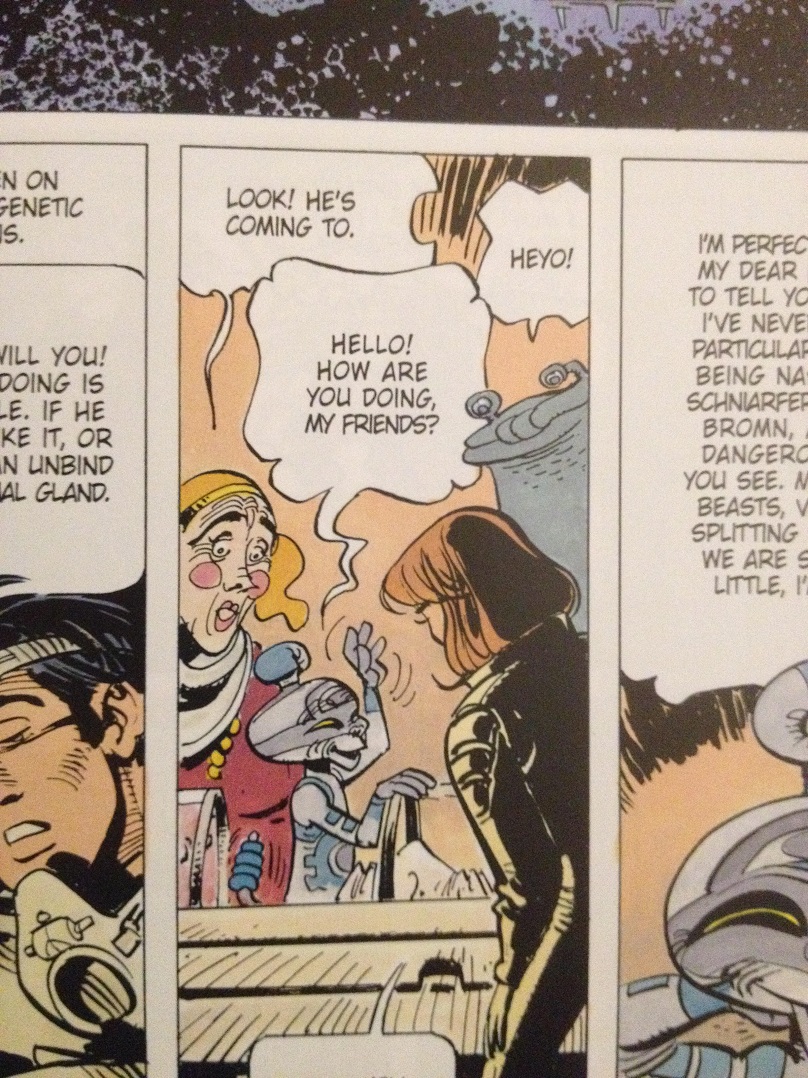 a pic of the bande dessinée Valérian and Laureline by writer Pierre Christin and artist Jean-Claude Mézières